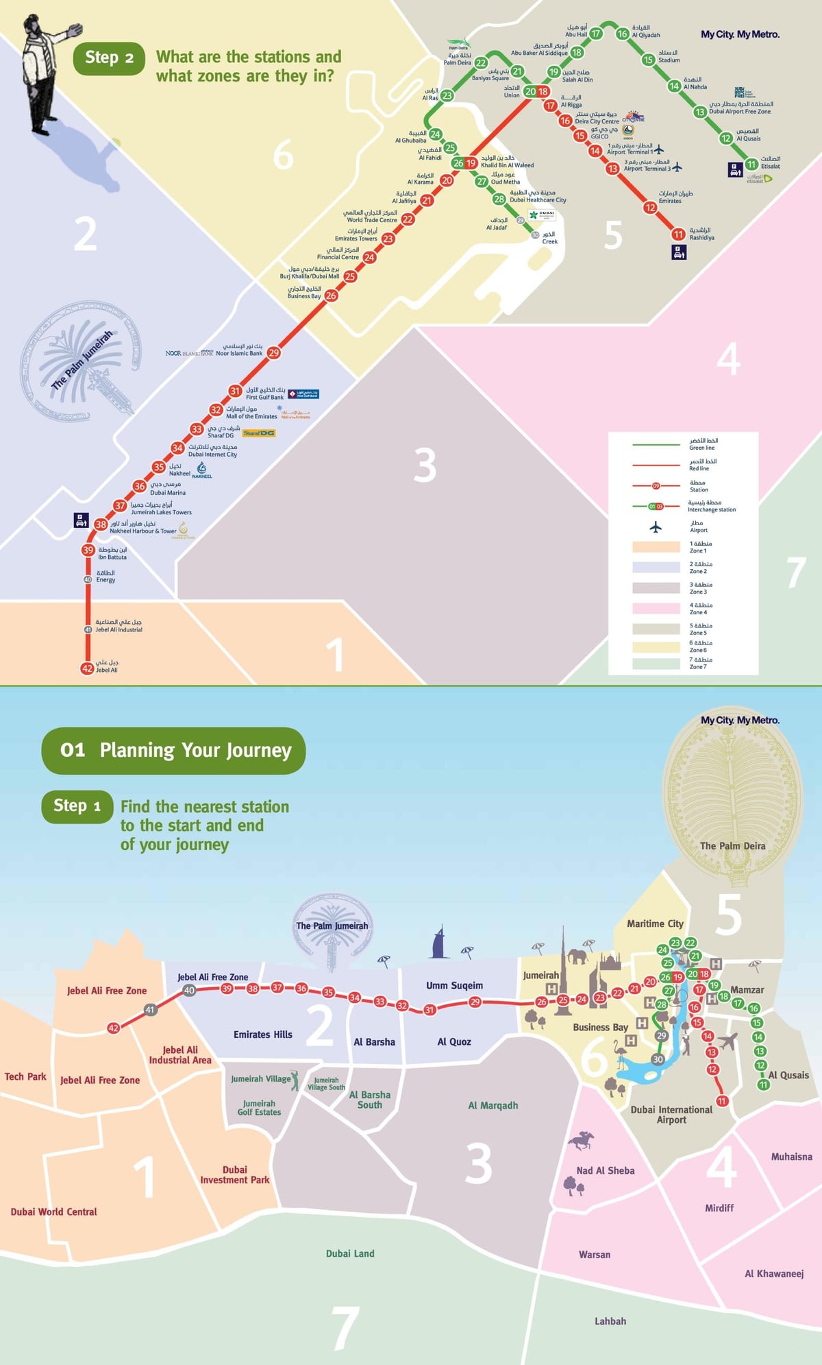 kort af Dubai rör
