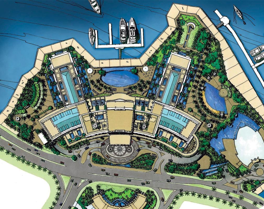 kort af Palazzo Versace Dubai