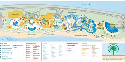 Kort af Atlantis Dubai