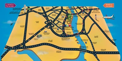 Kort af Barna borg Dubai