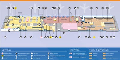 Dubai terminal 2 kort