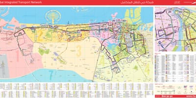 Dubai strætó leið kort