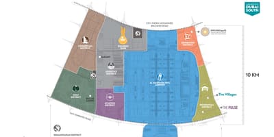 Dubai suður staðsetningu kort